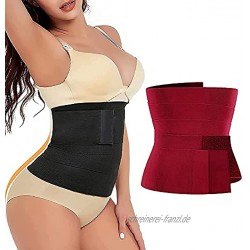 Lioncool Snatch Me Up Bandage Wrap Instant Body Shaping Bandage Wrap Verstellbare Bequeme Rückenbandagen Unsichtbares Material Trainer Wine Red