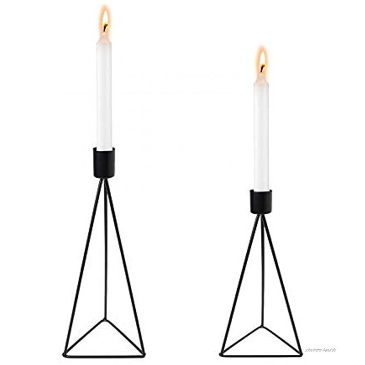 EIKLNN 2 Stücke Kerzenleuchter Schwarz Metall Deko Kerzenständer Vintage Eisen Kerzenhalter,für Valentinstag Weihnachts Hochzeit