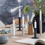 Kähler Designer Kerzenständer aus Irdengut in Weiß 12 cm
