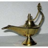 artcollectibles Indien Vintage Messing Öllampe Aladin Chirag Deko Handwerk Messing Räuchergefäß