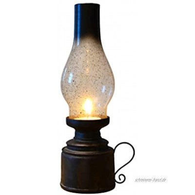 FEANG Petroleumlampe Glas Kerosin Öllampe Vintage Kerzenhalter Antike Desktop Öllampe für den Innenbereich Notfall Sturmlampe Größe: 8 cm