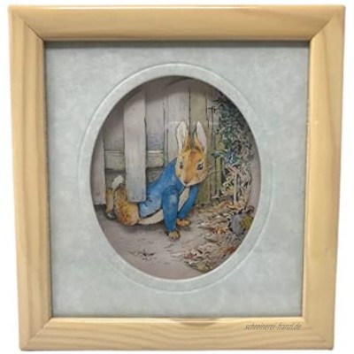 | Dekoratives Bild The World of Beatrix Potter in Découpage | Peter Rabbits | Sammelbar | Cameo 1L Beige | Heimdekoration | handgefertigt | Sammlerstück