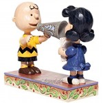 Enesco Jim Shore Peanuts Weihnachtsfestzug Charlie Brown und Lucy Regisseuren-Figur Mehrfarbig