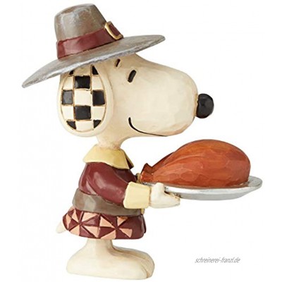 Enesco Peanuts by Jim Shore Thanksgiving Snoopy Pilgrim Miniatur-Figur 8,9 cm Mehrfarbig