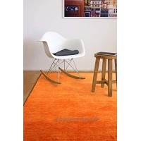 floor factory Gabbeh Teppich Karma orange Terracotta 80x150 cm handgefertigt aus 100% Schurwolle