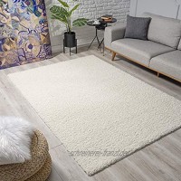 Impression Wohnzimmerteppich Hochwertiger Öko-Tex zertifizierter Flächenteppich Solid Color Teppich Creme Größe 140x200