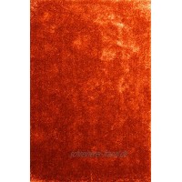 Moderner Teppich Seasons orange 80x150 cm flauschig weicher Hochflor Teppich in aktuellen Trendfarben