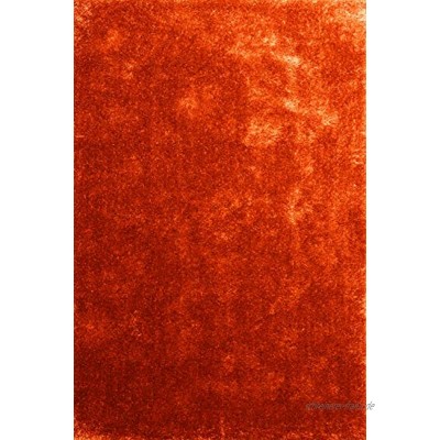 Moderner Teppich Seasons orange 80x150 cm flauschig weicher Hochflor Teppich in aktuellen Trendfarben