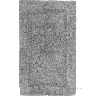 Erwin Müller Badematte Badteppich grau Größe 80x150 cm Kochfest für Fußbodenheizung geeignet 100% Baumwolle weitere Farben Größen