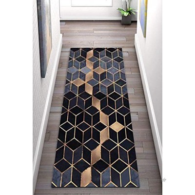 Korridor Teppich- Geometrische Flur Läufer Teppich rutschfeste Breite 80 cm 100 cm 140 cm erhältlich Länge Anpassbare for Corridor Size : 80×200cm