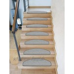Kettelservice-Metzker Stufenmatte Treppenmatte Vorwerk Lord Halbrund Hellgrau 1 Stück