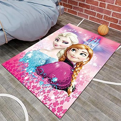 Frozen Anime Teppich Mädchen Schlafzimmer Bodenmatte Kinderzimmer rutschfeste Cartoon Prinzessin Teppich 200x300cm