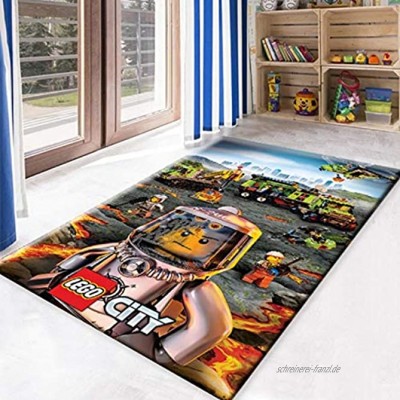 llc Teppich Waschbar Badezimmer Küche rutschfeste Matten Wohnzimmer Schlafzimmer Kinderzimmer Fußmatten Nordischen Stil Rechteckigen Anime Lego City