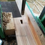 theshyer 4-teiliges Vierkantbohrerset DIY-Holzbearbeitungswerkzeug-Schneckenset professioneller Holzbohrer verwendet für Renovierungs- BAU- Installations- und Dekorationsindustrie