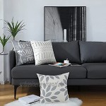 Homefeelzydys Kissenbezüge Moderne Geometrie dekorative Baumwoll-Leinen-Kissenbezüge mit unsichtbarem Reißverschluss 60 x 60 cm Kissenbezug 4er-Set für Wohnzimmerstuhl Sofa