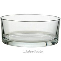 Annastore 4 x Glasschale klar H 8 cm Ø 15 cm Dekoschale Schale aus Glas Runde Glas Schale Dekoschale