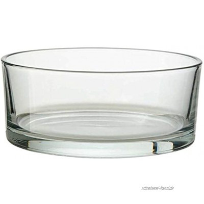 Annastore 4 x Glasschale klar H 8 cm Ø 15 cm Dekoschale Schale aus Glas Runde Glas Schale Dekoschale