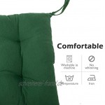BCASE Packung mit 4 Sitz- und Stuhlkissen 40x40 cm Polyster-Bezug Faserfüllung komfortabel widerstandsfähig leicht zu reinigen für Küche Schlafzimmer Grün