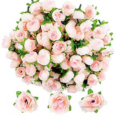 100 Stücke Künstliche Blütenköpfe Blumen Köpfe Rosenköpfe Rosen Kopf Kunstblumen Seide Klein deko für Hochzeit Feste Partei Haus DIY Basteln