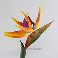 Benoon Künstliche Blumen künstliche Pflanzen Paradiesvogel Seide Strelitzie Reginae Heimdekoration Orange