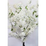 Künstlicher Kirschblütenbaum 120cm Weiß Kunstpflanze Künstlicher Kirschbaum Zimmerpflanze künstliche Pflanze Kirsche