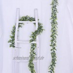 YQing 2 Stück Eukalyptus Pflanze Künstliche Leaf Greenery Kunstpflanze Urlaub Hochzeit Home Dekoration Zubehör