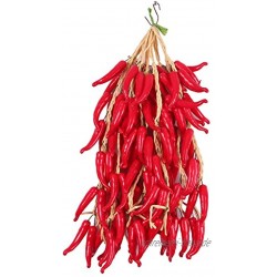 5X Streicher Künstliches Obst Und Gemüse Küchen Wand hängen Dekor rote Paprika 2 One Size