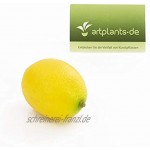 artplants.de Künstliche Zitrone gelb 7cm Deko Frückte Künstliches Obst