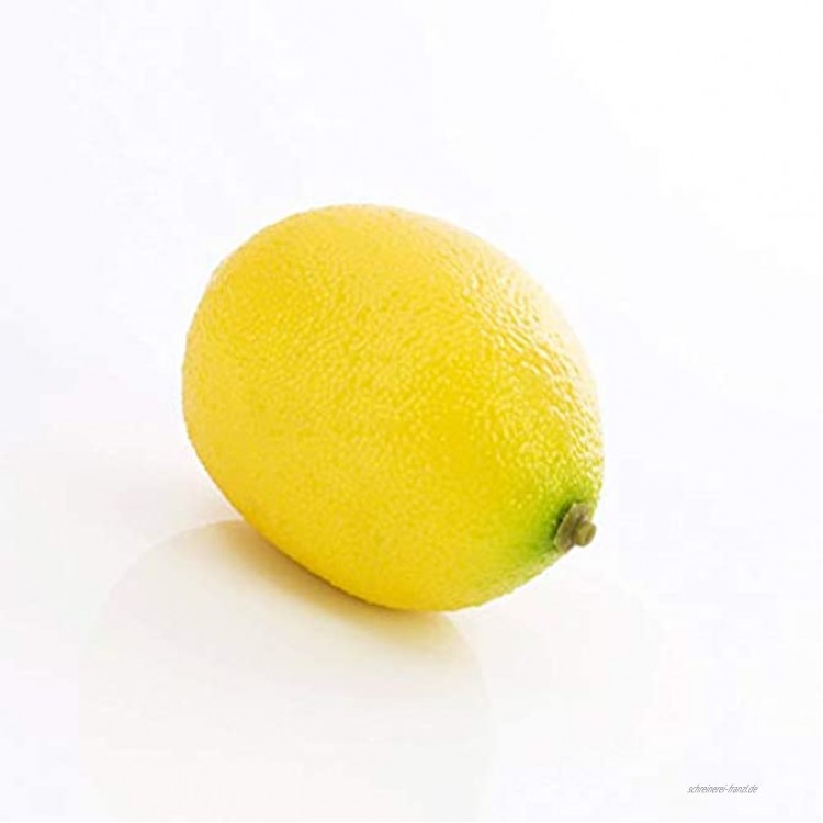 artplants.de Künstliche Zitrone gelb 7cm Deko Frückte Künstliches Obst