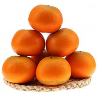 Gresorth 6 Stück Künstliche Orange Gefälschte Dekoative Früchte Obst für Christmas Deko