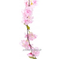 JSC künstliche Kirschblütengirlande Frühlingsgirlande pink