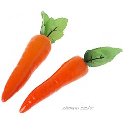 Lamdoo Lebensechte Künstliche Karotte Simulation Gefälschte Gemüse Foto Requisiten Home Küche Dekoration Kinder Lehre Spielzeug