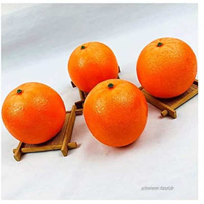 OMYLFQ Künstliche Früchte Gefälschte Früchte 4 Stück Künstliche lebensechte Simulation Orangen Home Küchenschrank Dekoration Foto Requisiten Gefälschte Früchte