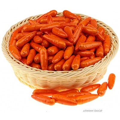 Gresorth 30 Stück Mini Größe Künstlich Karotte Fälschung Gemüse Zuhause Küche Dekoration