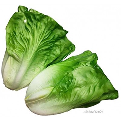 Lorigun Künstlicher Salat Gefälschtes Gemüse Künstliches Gemüse Für Dekoration Home Kitchen Decor PU Gemüse 2 Stücke