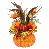 S-TROUBLE Mini künstliche Kürbisse Ahorn Blatt Tisch Home Halloween Dekoration Herbst Herbst Ernte Thanksgiving Requisiten