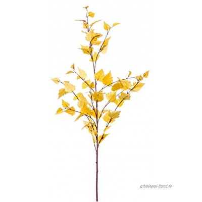 artplants.de Birkenzweig künstlich BALDREI gelb 120cm Künstliche Birke Kunstzweig