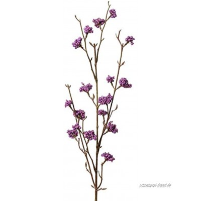 artplants.de Künstlicher Liebesperlenstrauch Larina violett 70cm Deko Zweig Kunst Beeren