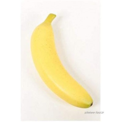 artplants.de Plastik Banane FAVIO gelb 20cm Banane Deko Kunststoff Banane