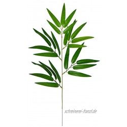 Bambuszweig 42cm mit 25 Blättern DA Künstlicher Zweig Bambus Kunstzweig Blattzweig