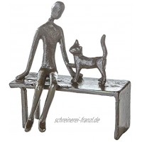 Casablanca Design Skulptur "Zuwendung" Eisen brüniert