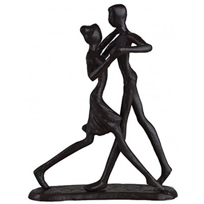 Casablanca Skulptur Dekofigur Dancing tanzendes Paar Eisen brüniert 17 cm hoch
