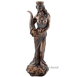 Fortuna römische Göttin des Glücks Figur Skulptur Statue bronziert