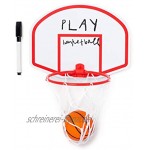 balvi Basketballkorb Magneto Basketballkorb und Schreibtafel Mit Ball und Filzstift Magnetisch 28 cm ABS-Kunststoff und PVC