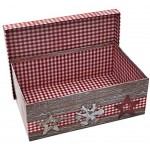 Heku Geschenkbox ~ Elch mit Schleife Weihnachten rot grau Natur ~ 21,5x12,5x8cm ~ 527826 ~ Kiste Box aus Pappe