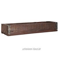 Holzkiste Ordnungsbox Allzweckkiste mit Metallbeschlag Antik Altholz 35 x 12 x 7 cm Jede Kiste EIN Unikat