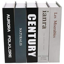 NUOBESTY 5 Stück Bücher falsche Bücher Deko-Bücher moderner Stil zum Befüllen eines Bücherregals für zu Hause für die Dekoration eines Kaffeegeschäfts