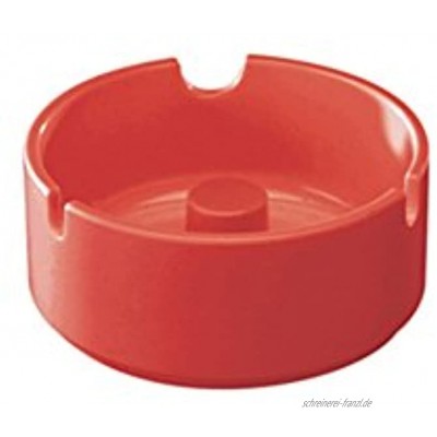 WACA® 1804-730 Aschenbecher Kunststoffaschenbecher ∅ 100 mm stapelbar und glutfest rot