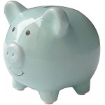 feifuns Keramik Sparschwein Mini kleine süße Münze Sparbüchse Geld sparen Bargeld Spaß Geschenk Münzbank für Kinder Mädchen Jungen Größe: 9 x 8 x 8,5 cm L x B x H Grün