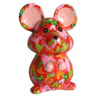 Pomme Pidou Spardose Maus rot mit Herzen Sparbüchse Mäuse Sparschwein Geldgeschenk Geschenk